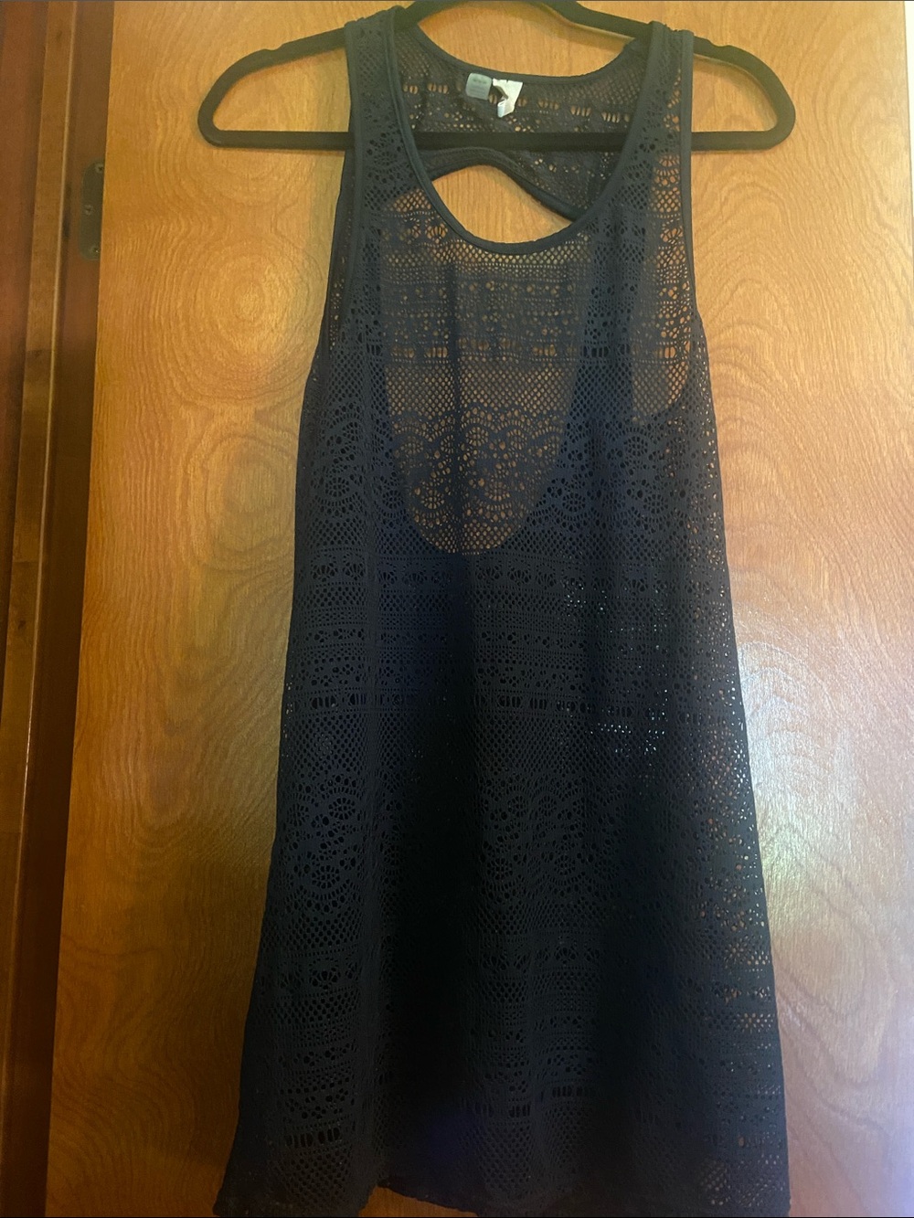 Roxy Black Crochet Tank Dress